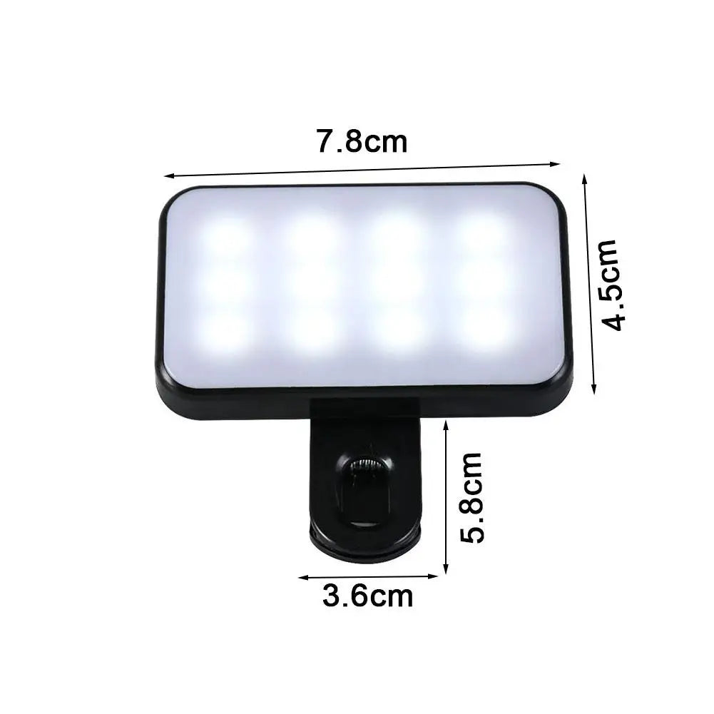Pocket LED Selfie Ring Light Clip for Phone Laptop Photo