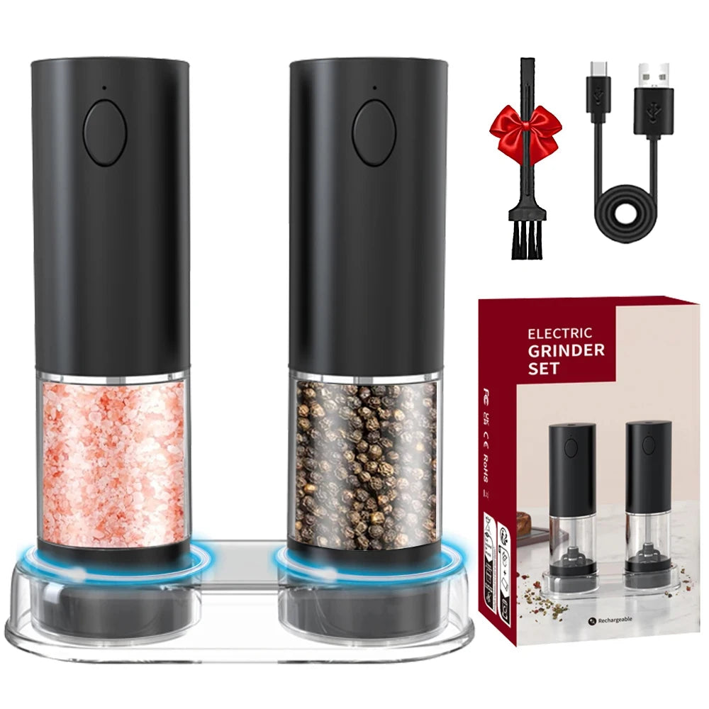 Electric Pepper Grinder USB Rechargeable â Salt & Spice Mill