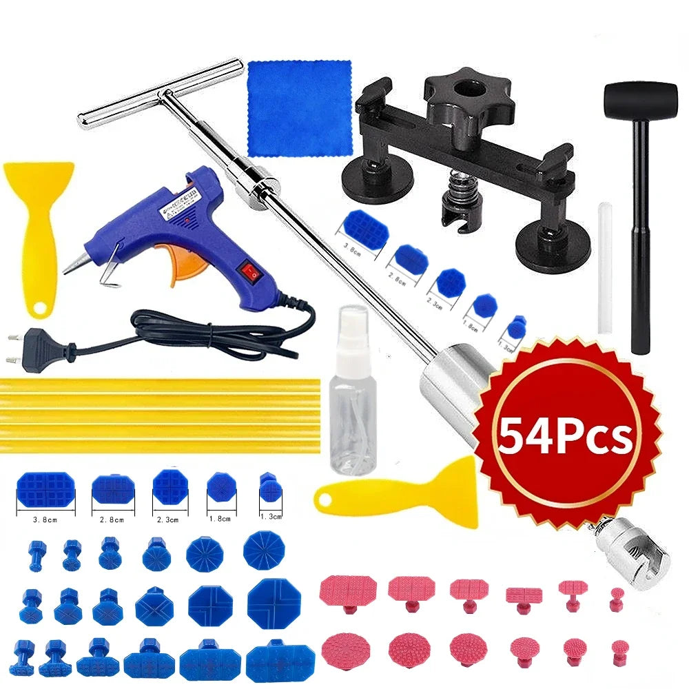 Paintless Car Dent Repair Kit – Glue Gun & Puller Tools