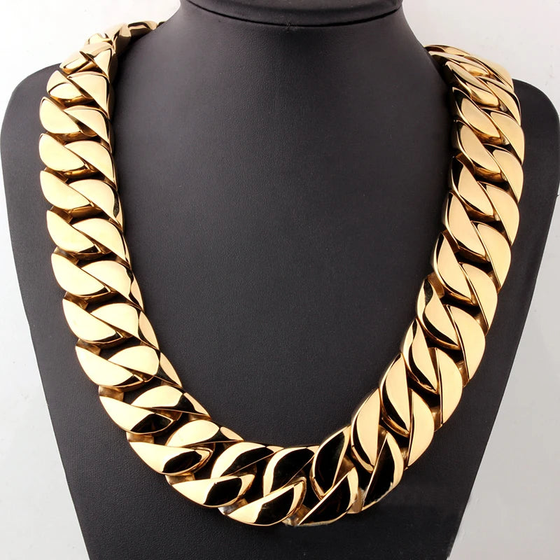 24/32mm Cuban Miami Link Chain 316L Steel Men