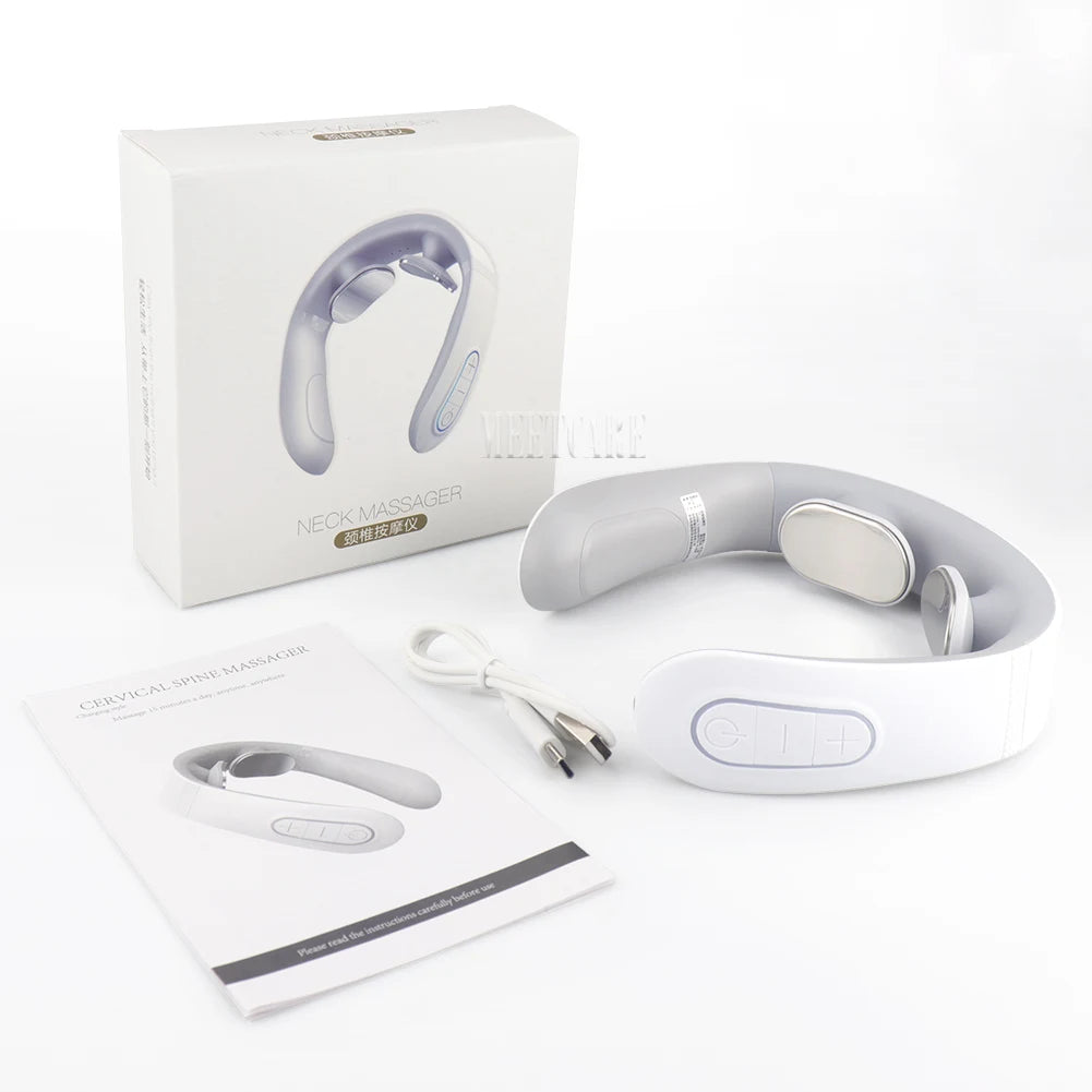 EMS Pulse Neck Massager – TENS Cervical Pain Relief