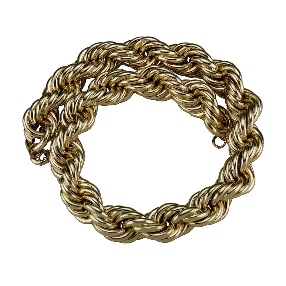 30MM Rope Chain Stainless Steel Hip Hop Necklace