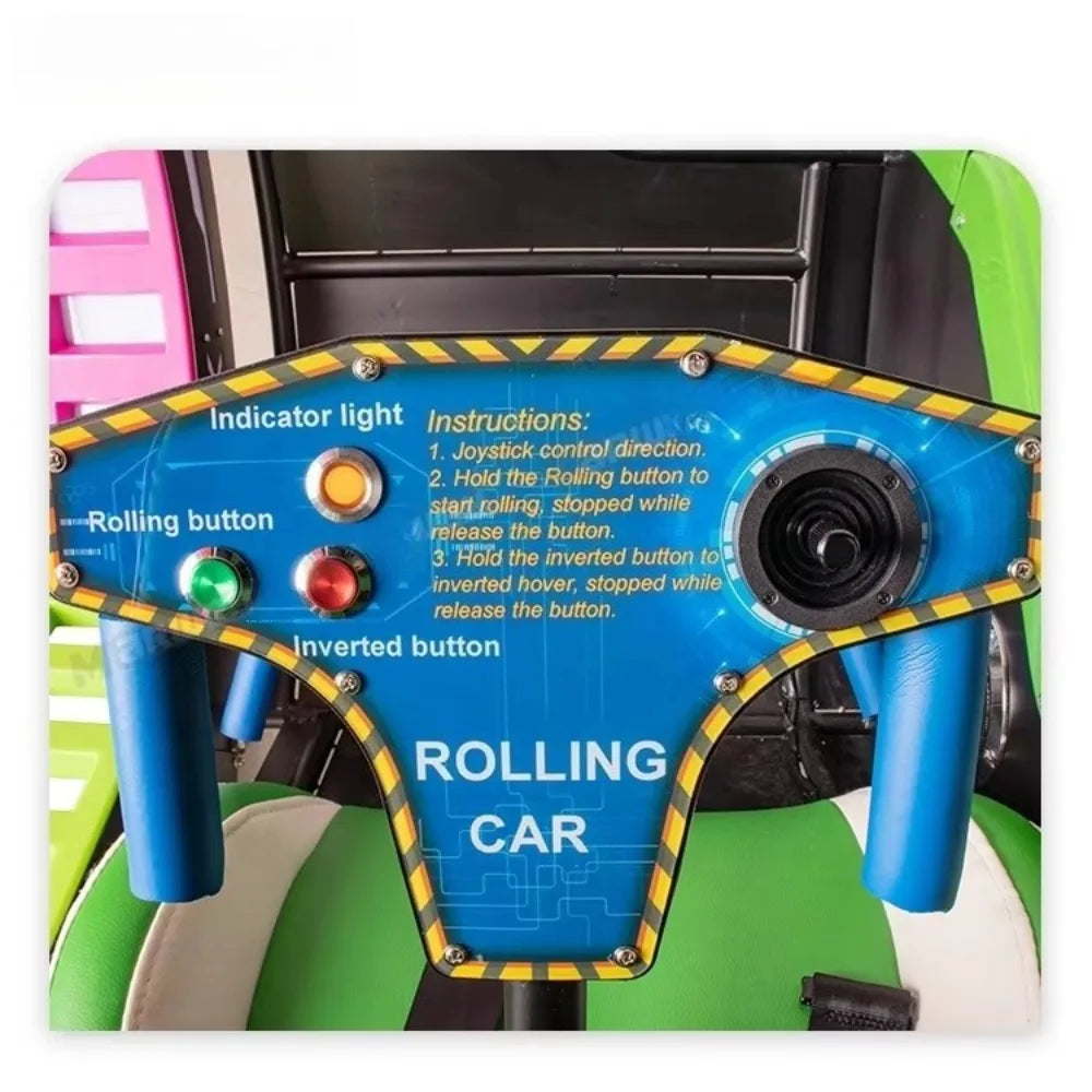 360° Remote Control Electric Rolling 2 Seats Coin Operate Swing