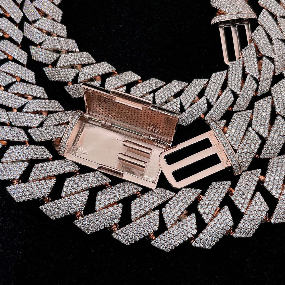 Moissanite Cuban Link Chain Necklace | S925 Sterling Silver | Luxury Fine Jewelry - Teglex