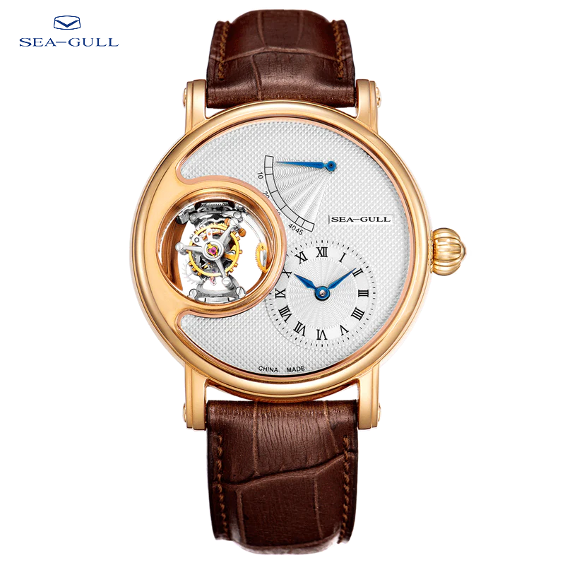 Sea-Gull ST8520G Tourbillon Watch front display