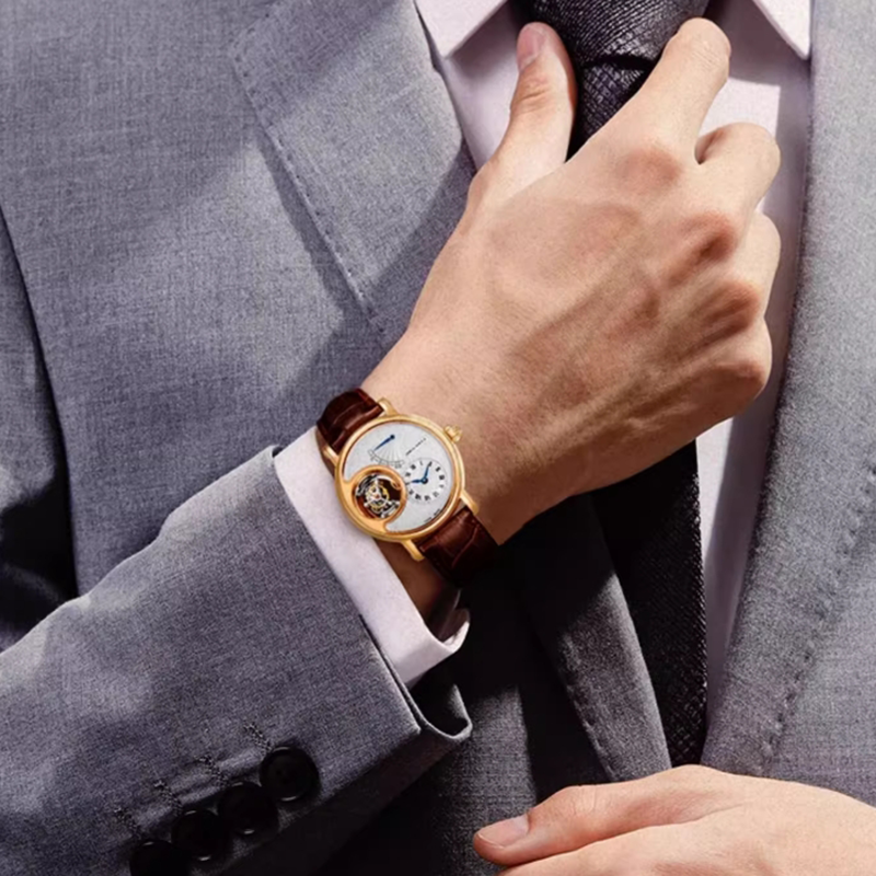 Sea-Gull ST8520G Tourbillon Watch dial close-up