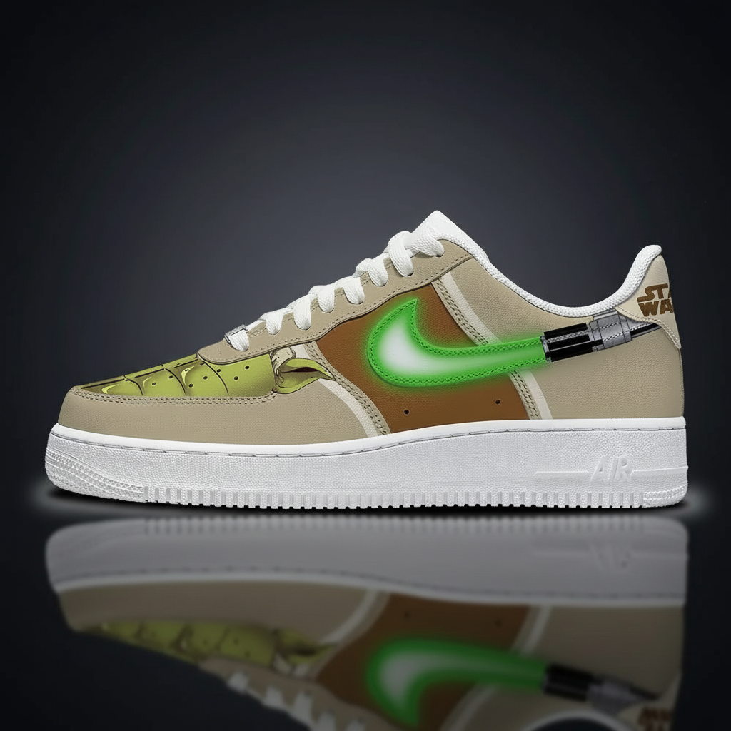 Custom Yoda AF1 Low – Neon Force Edition