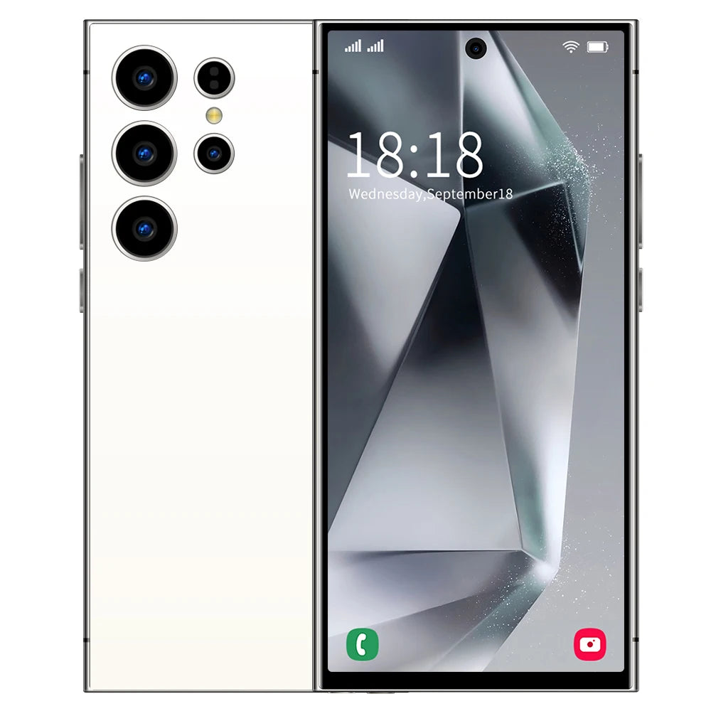 S26 Ultra Smart Phone 7.3" HD 7800mAh Dual SIM