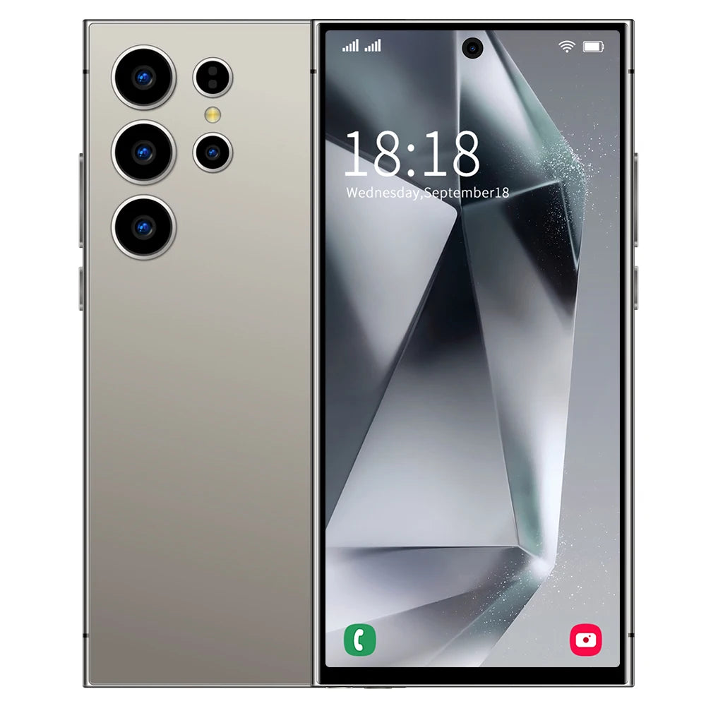 S26 Ultra Smart Phone 7.3" HD 7800mAh Dual SIM