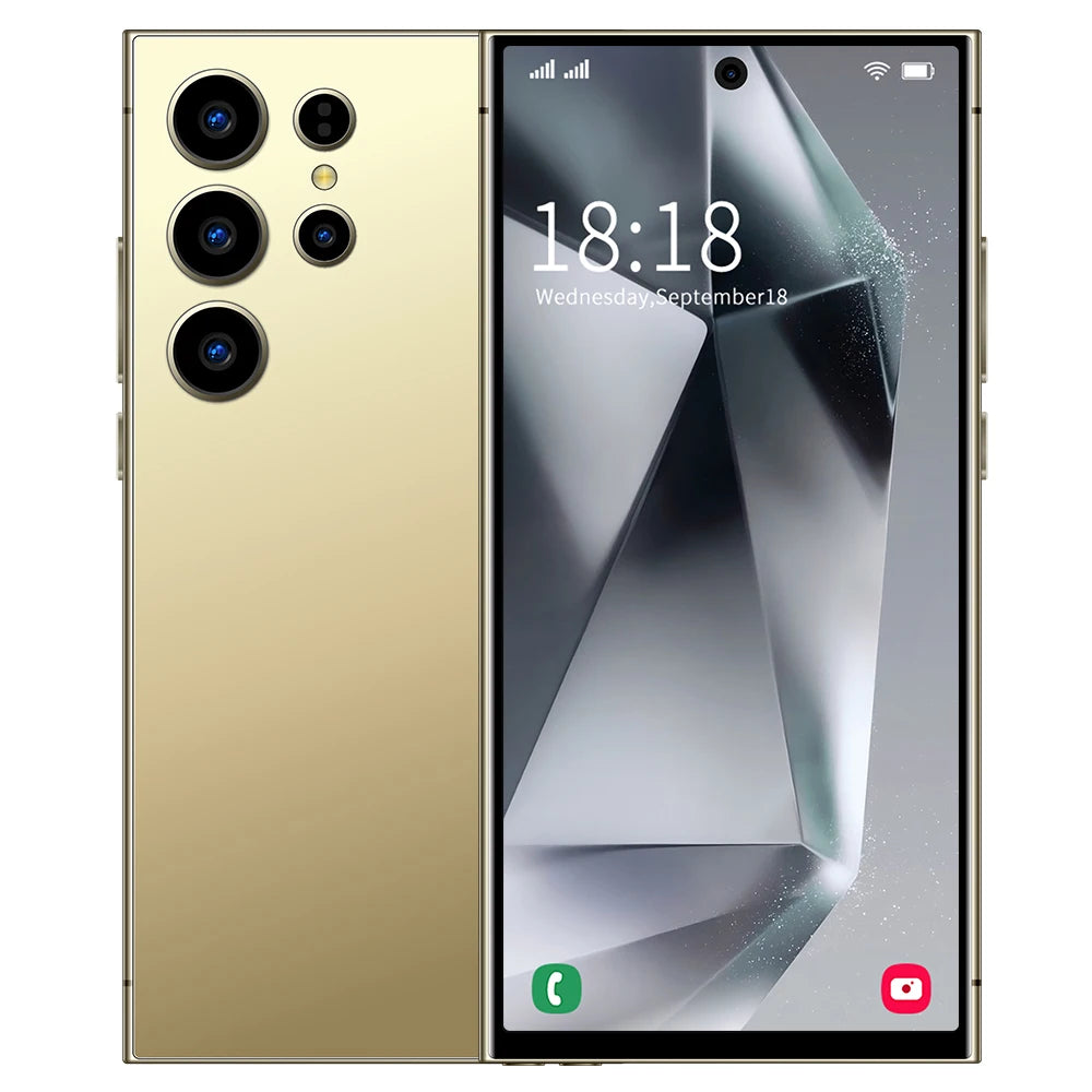 S26 Ultra Smart Phone 7.3" HD 7800mAh Dual SIM