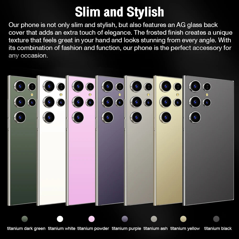 S26 Ultra Smart Phone 7.3" HD 7800mAh Dual SIM