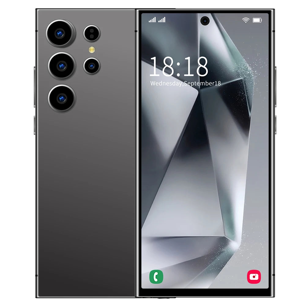 S26 Ultra Smart Phone 7.3" HD 7800mAh Dual SIM