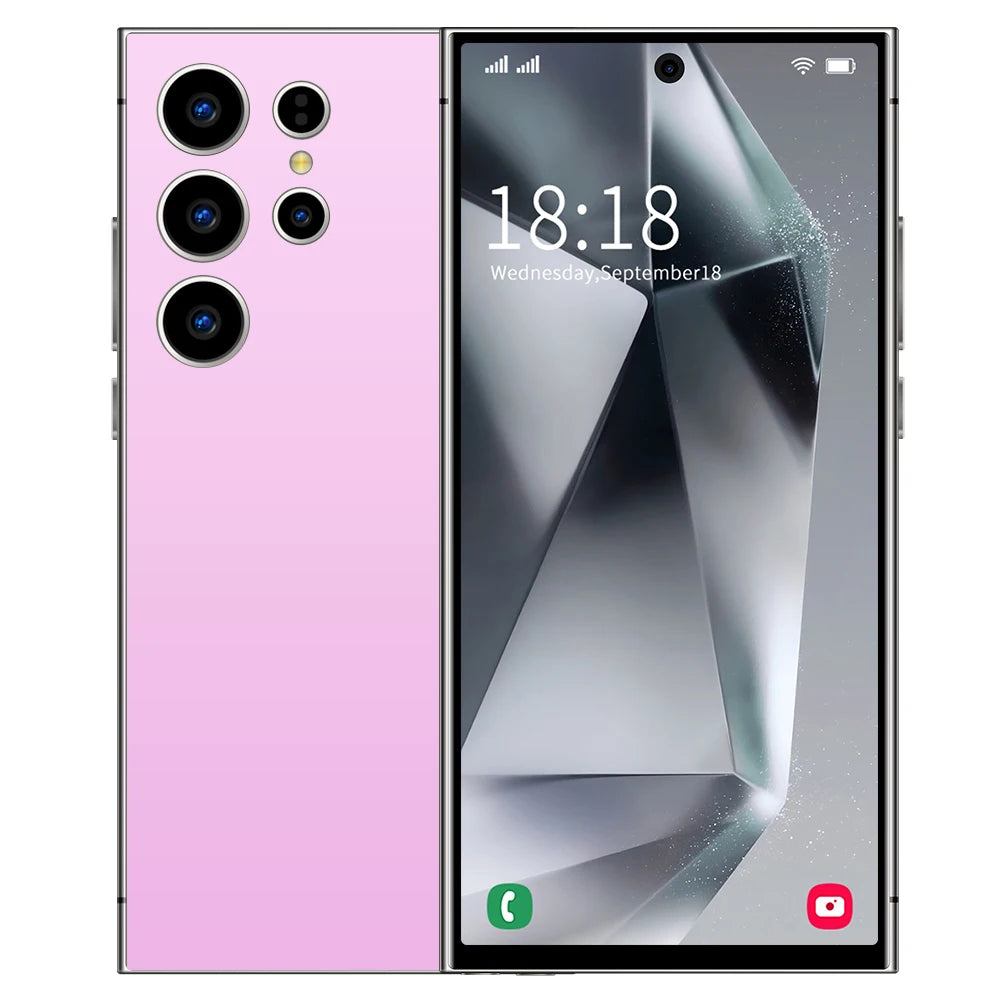 S26 Ultra Smart Phone 7.3" HD 7800mAh Dual SIM