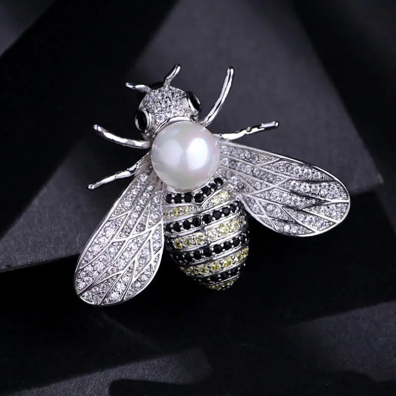 Little Bee Crystal Rhinestone Brooch – Jewelry Gift