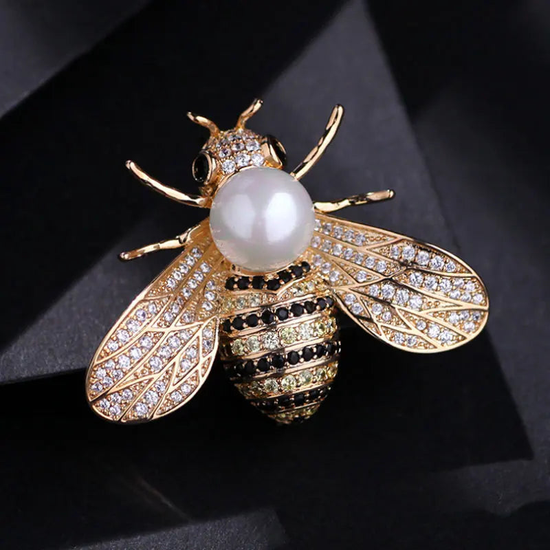 Little Bee Crystal Rhinestone Brooch – Jewelry Gift