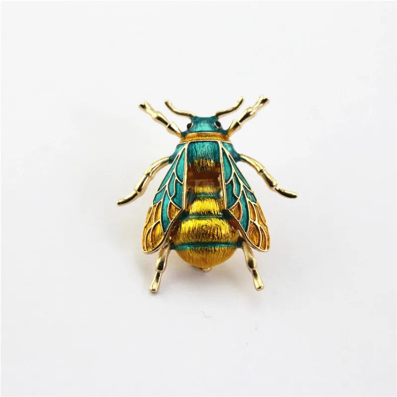 Enamel Bumblebee Brooch – Yellow Bee Banquet Pin Gift