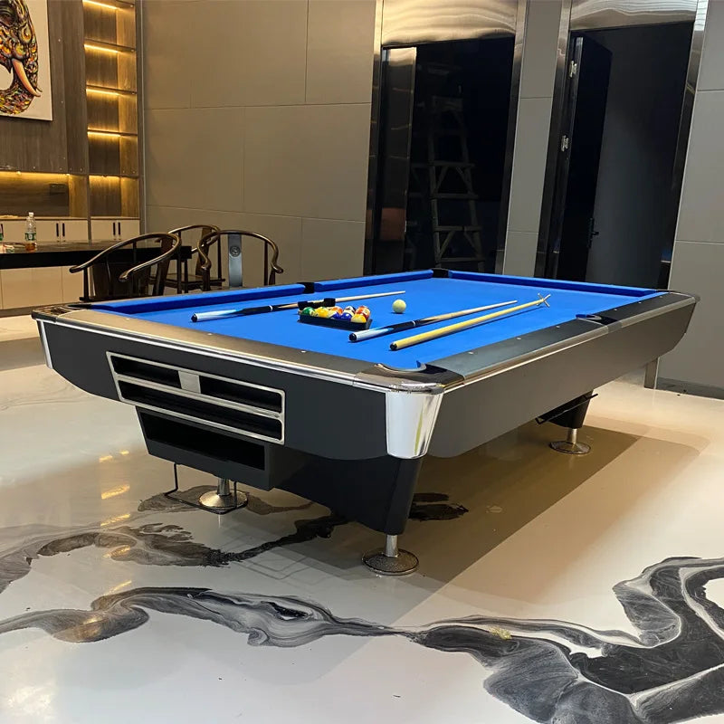 Marble Billiard Table Standard Commercial Adult American Black Eight Billiard Table