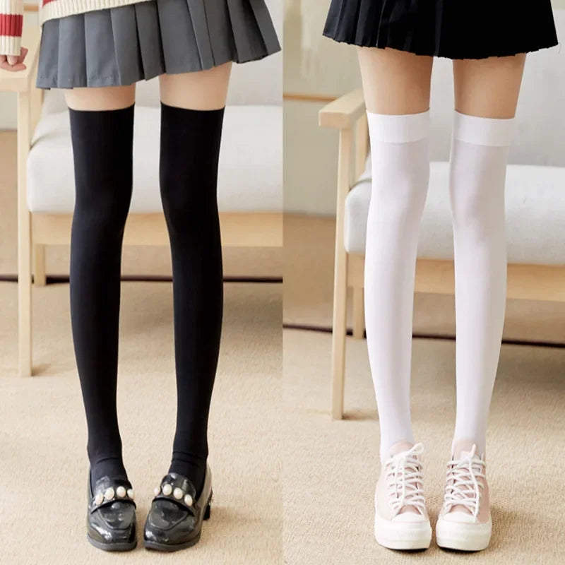 Ultrathin Silk Nylon Stockings – Over Knee Thigh High Casual