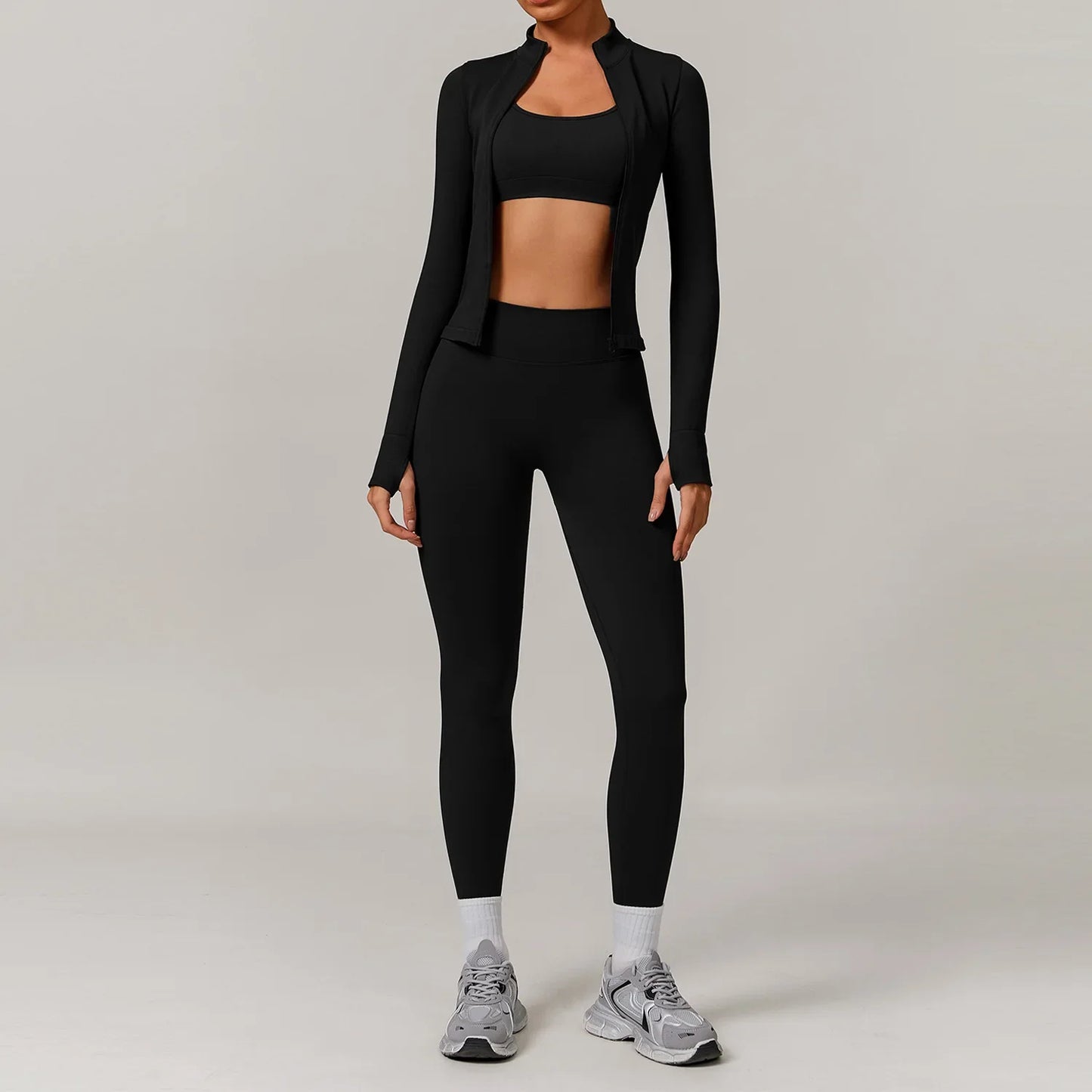 Women's Seamless Yoga Set – 2/3 Piece Gym Suit