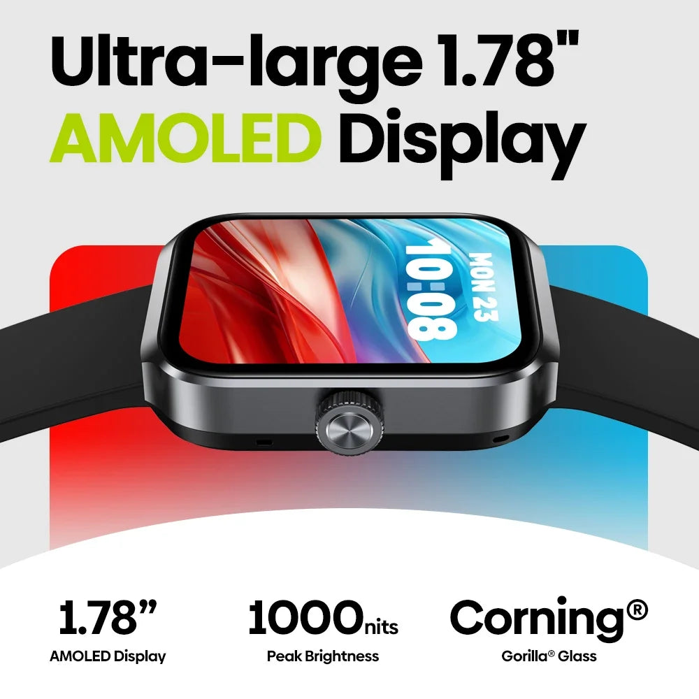 Beyond 3 Plus GPS Smartwatch AMOLED Alexa Casual Fitness
