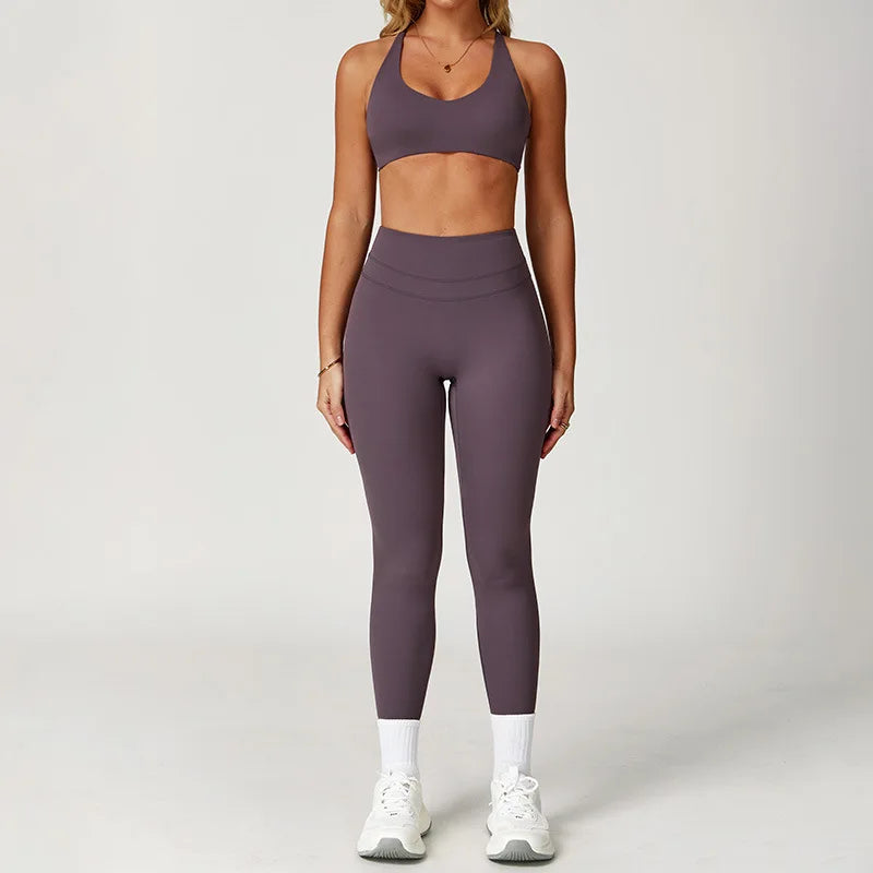 2-Piece Women's Yoga Set – Sports Bra & Leggings