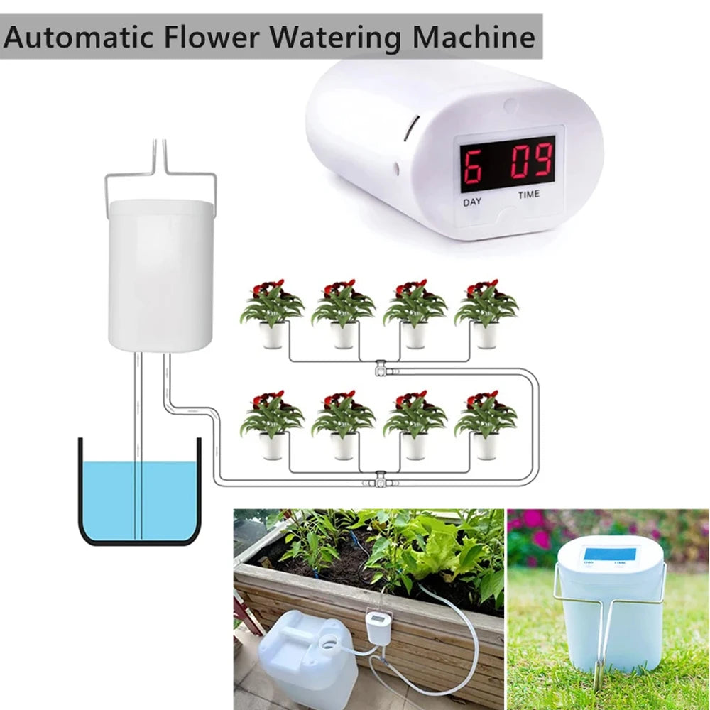 Automatic Plant Watering Pump Timer – Drip Irrigation Kit