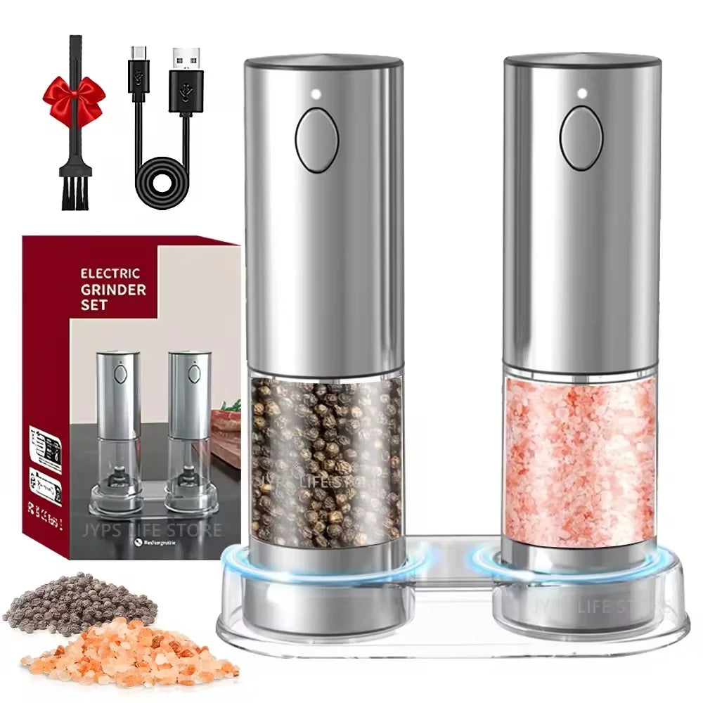 Electric Pepper Grinder USB Rechargeable – Salt & Spice Mill