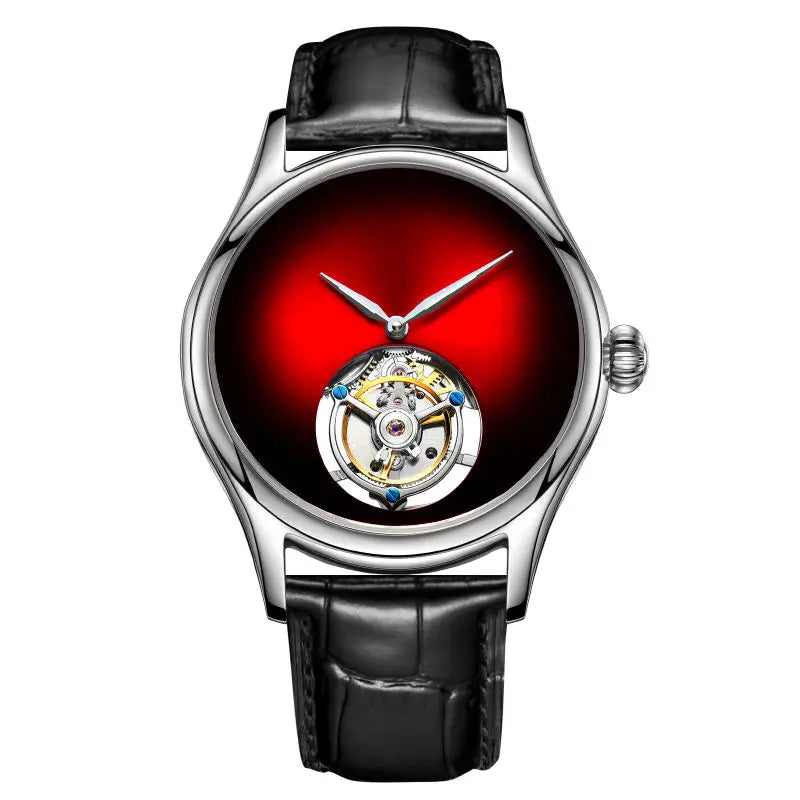 Tourbillon Mechanical Sapphire Skeleton Watch High-Quality