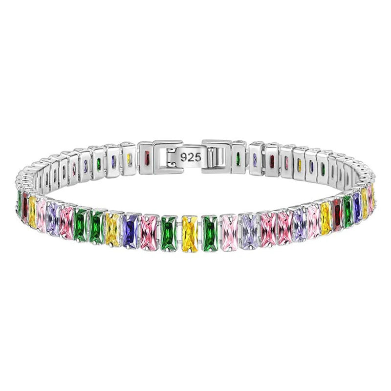 D VVS1 Moissanite Tennis Bracelet S925 2-5mm Gift