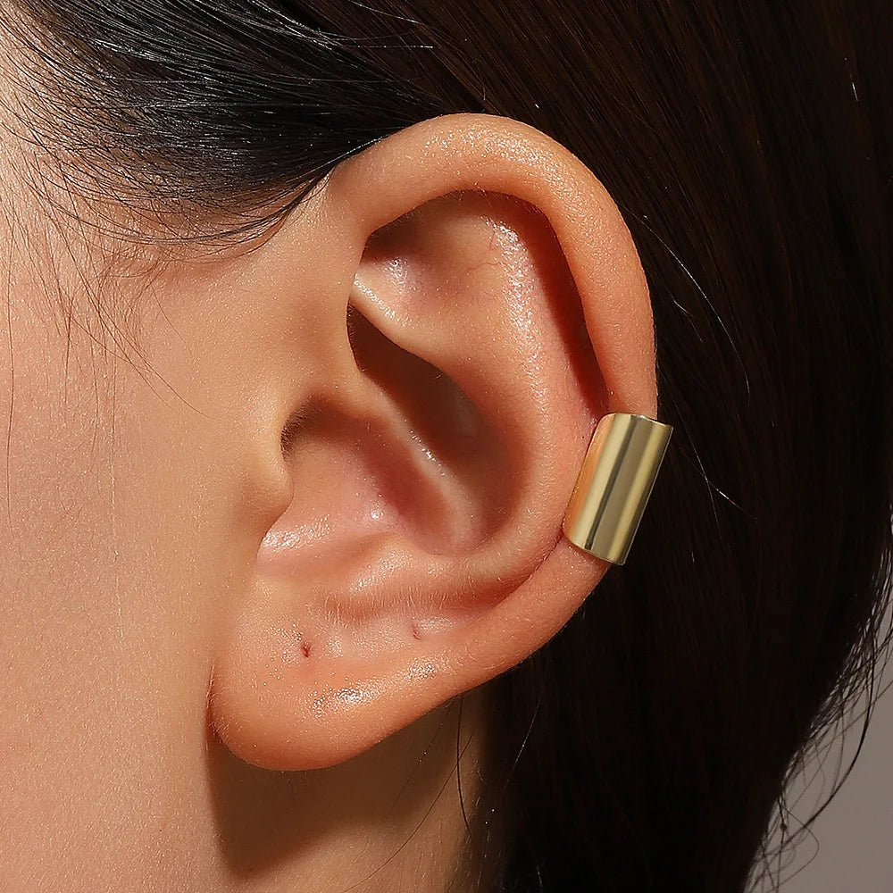 Punk Geometric Ear Cuff Non-Piercing Clip Earrings Women