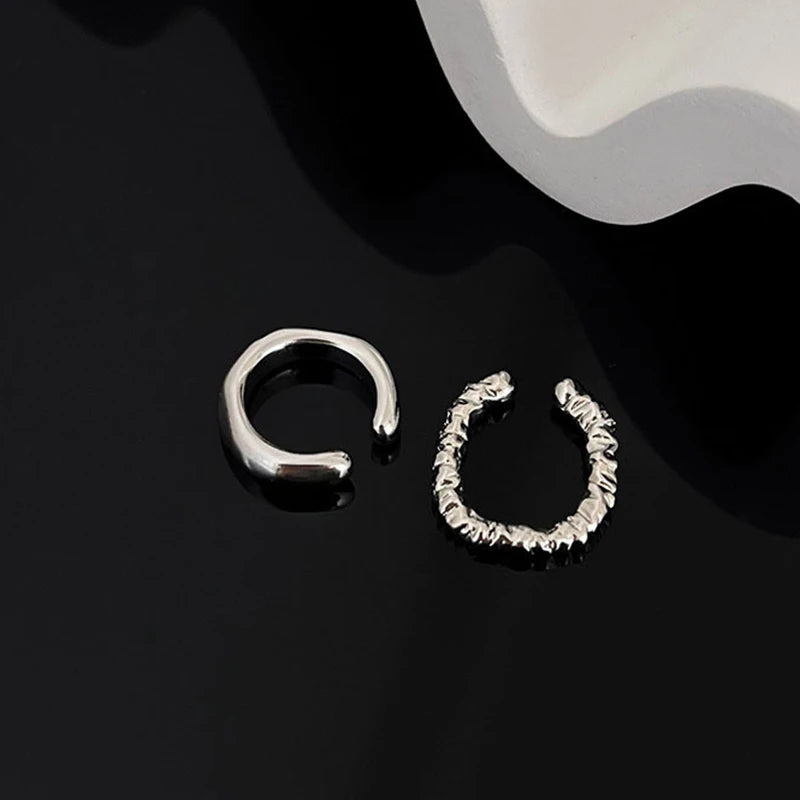 Punk Geometric Ear Cuff Non-Piercing Clip Earrings Women