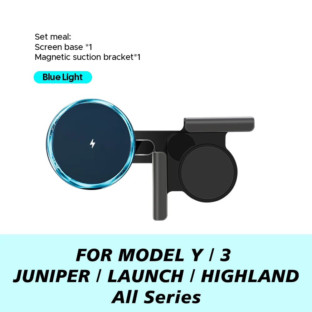 Tesla Model Y/3/Cybertruck 15W MagSafe Wireless Car Phone Mount