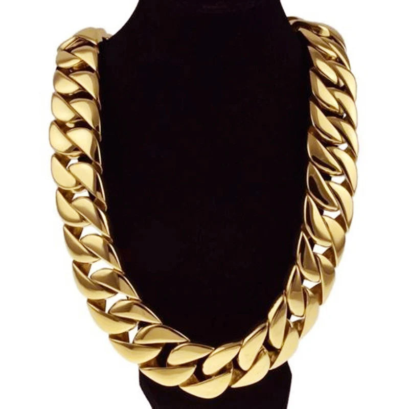 24/32mm Cuban Miami Link Chain 316L Steel Men