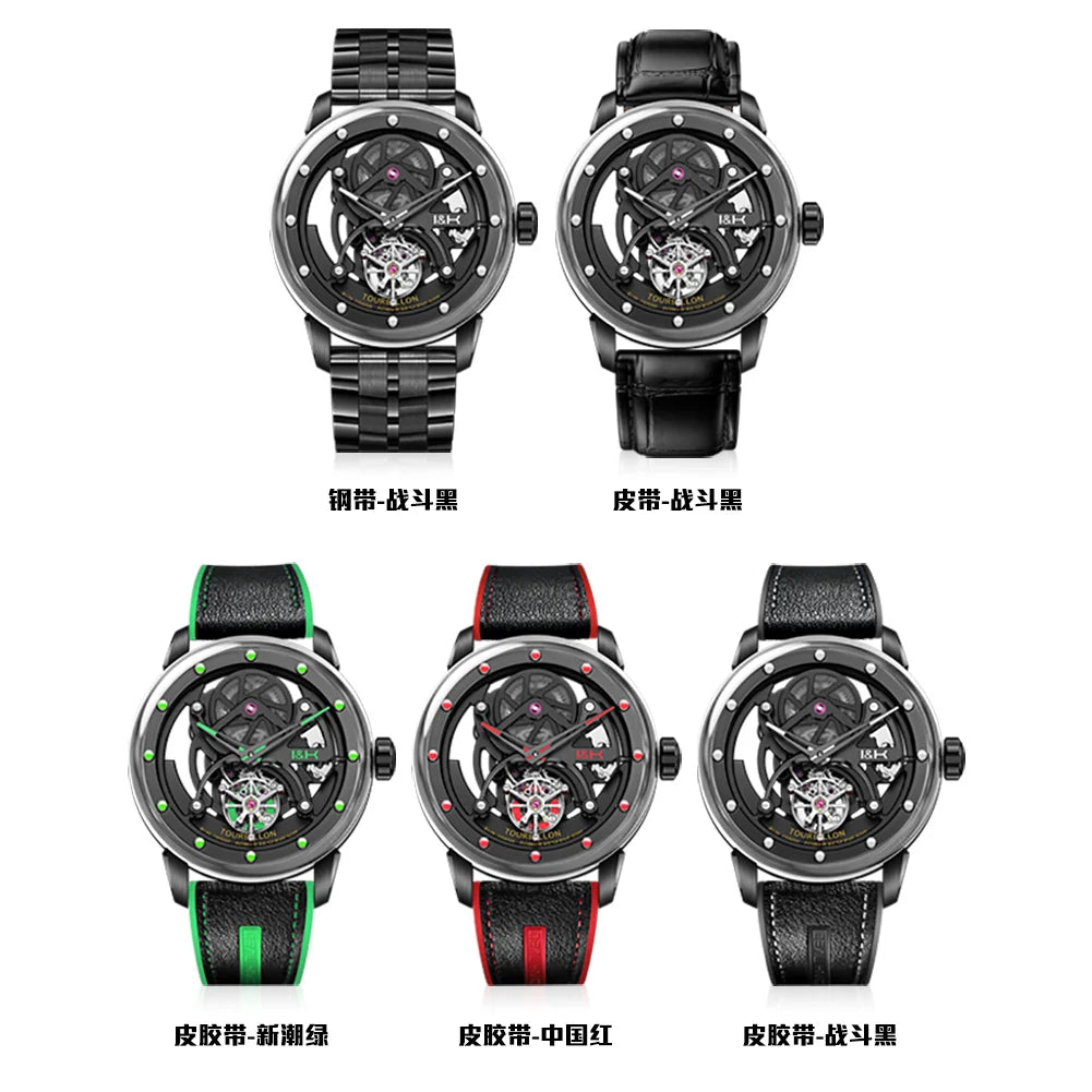 Tourbillon Skeleton Automatic Watch Quality Luminous Casual