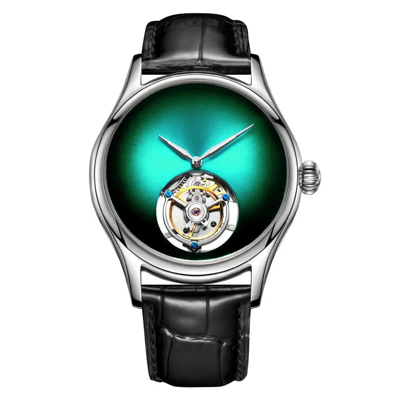 Tourbillon Mechanical Sapphire Skeleton Watch High-Quality