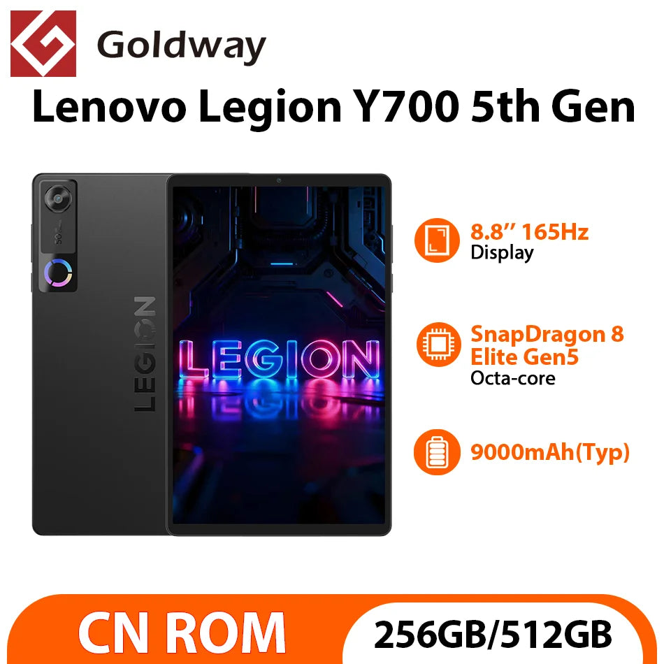Lenovo Legion Y700 5th Gen Gaming Tablet 8.8" Snapdragon 8 Elite