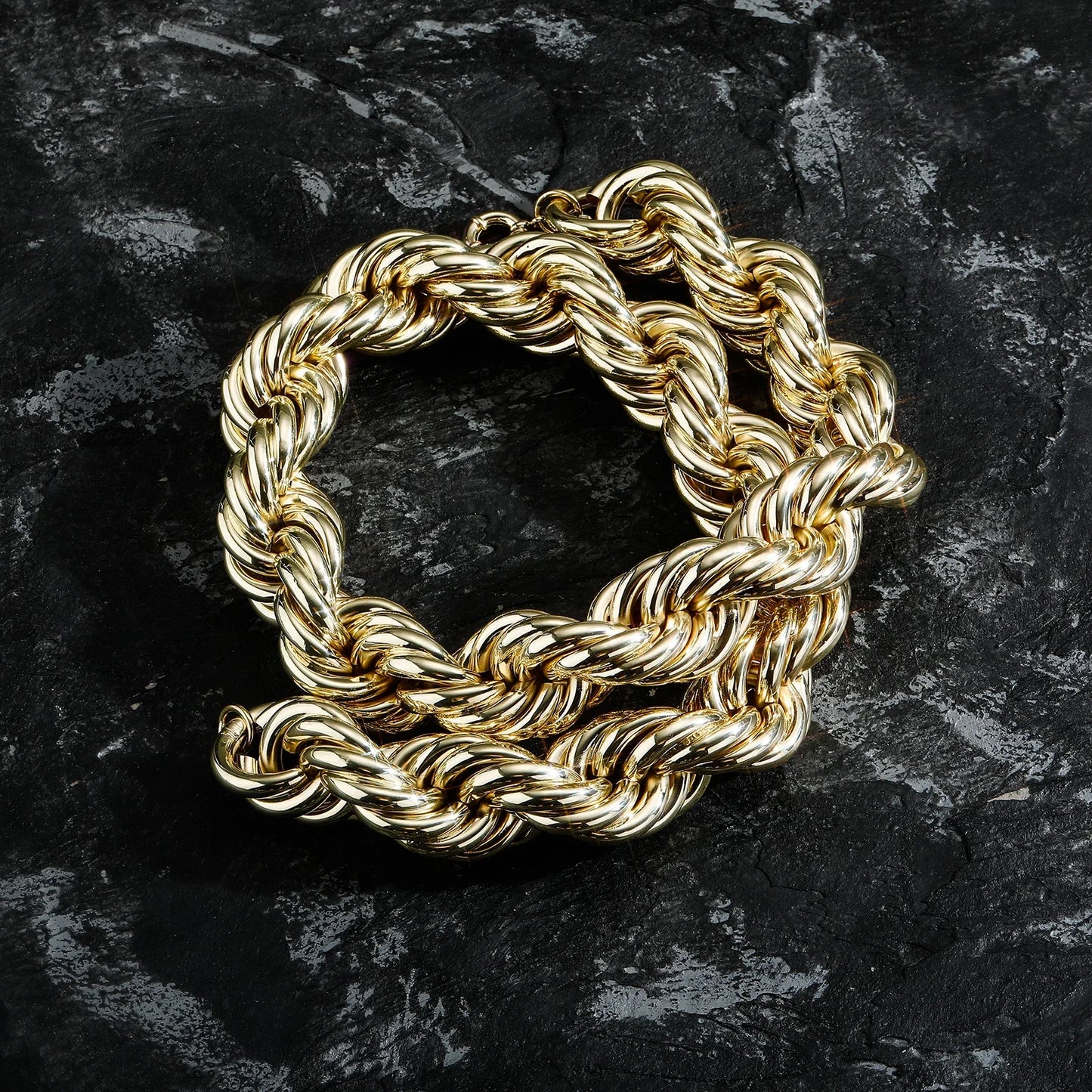 30MM Rope Chain Stainless Steel Hip Hop Necklace