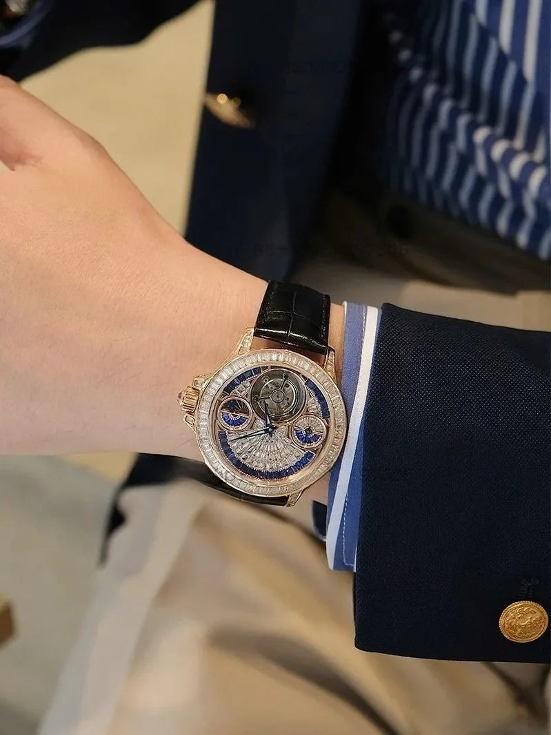 Tourbillon Fully Automatic Mechanical Watch Waterproof Watch