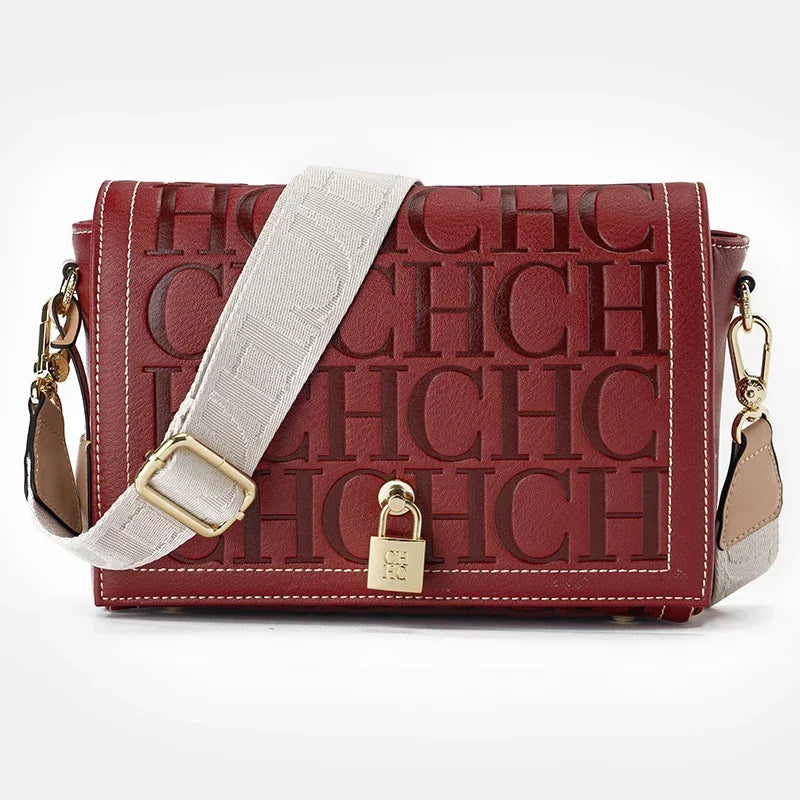 Classic Women's Letter Print Crossbody Bag | Elegant