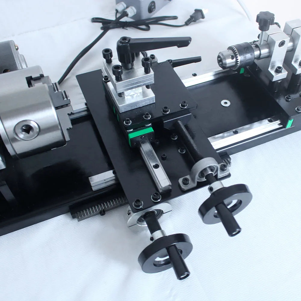 Outdoor Entertainment Variable Speed Mini Pool Cue Snooker Billiard Repairing Machine with Shift Rail Cue Repair Lathe Machine - Teglex