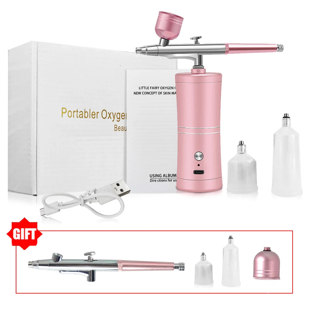 Wireless Mini Airbrush Kit with Compressor – Portable