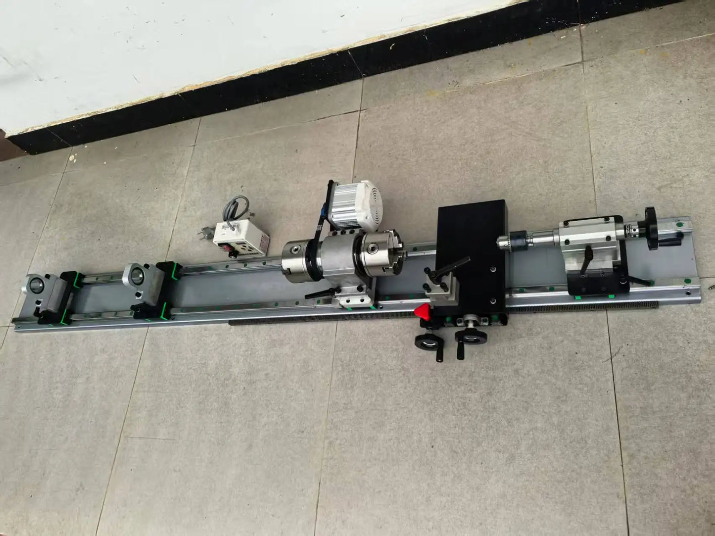 Outdoor Entertainment Horizontal Variable Speed Wood Manual Pool Cue Repairing Lathe Machine for Snooker Billiard Cue Repair Tur - Teglex