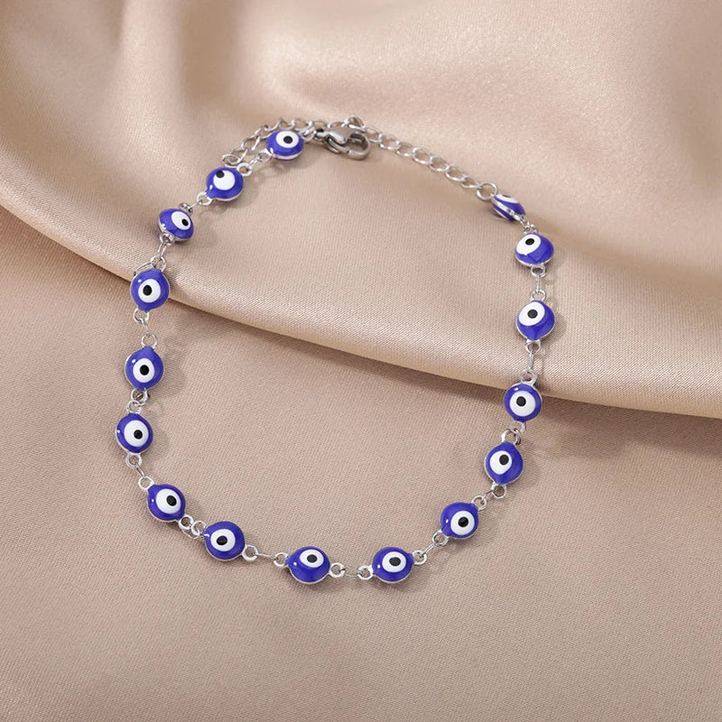 Gold Pearl Chain Anklet – Stainless Steel Beach Bodychain