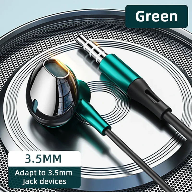 USB-C HiFi Earbuds Bass Stereo Mic Galaxy iPhone 15