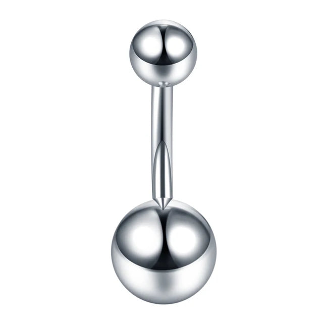 Surgical Steel CZ Belly Button Ring – Navel Piercing 14G
