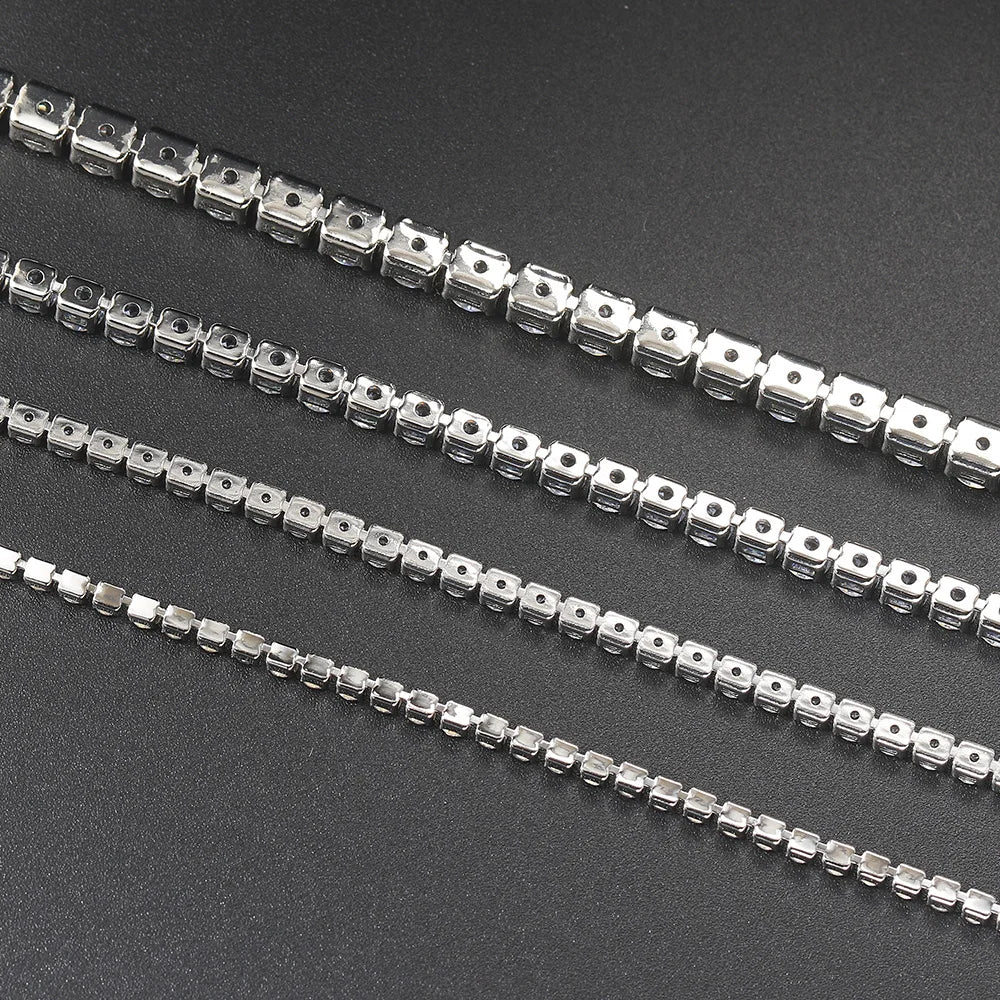 Zircon Tennis Bracelet 2.5-5mm Crystal Hand Chain