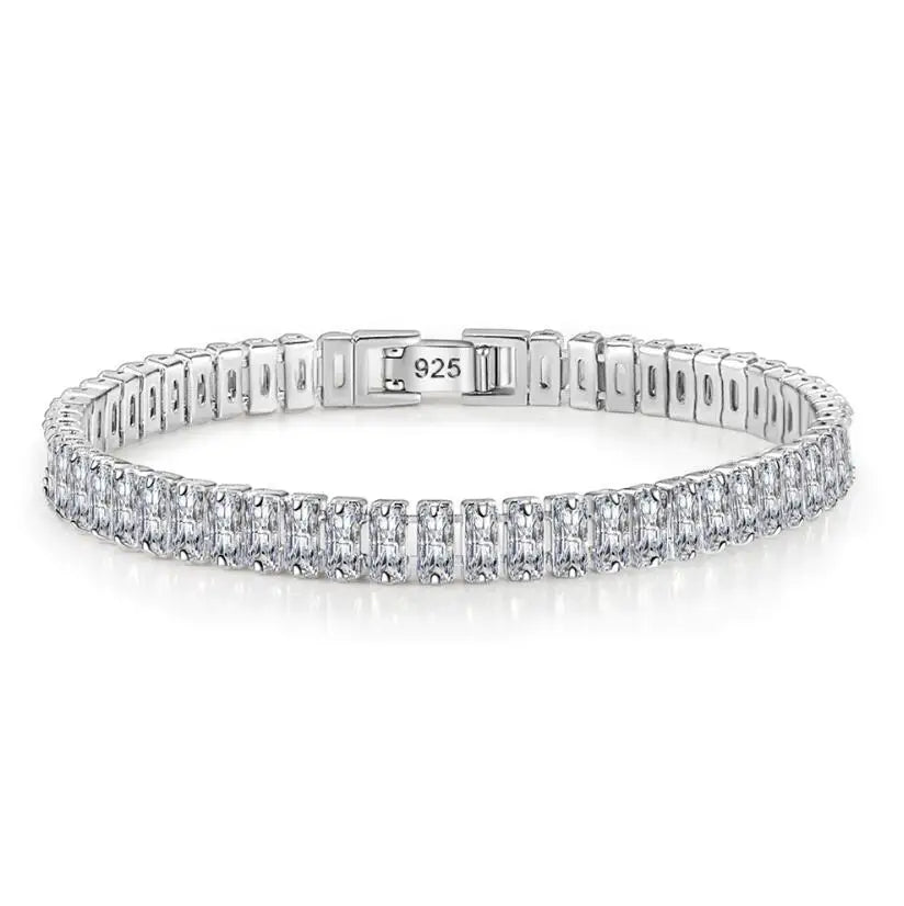 D VVS1 Moissanite Tennis Bracelet S925 2-5mm Gift