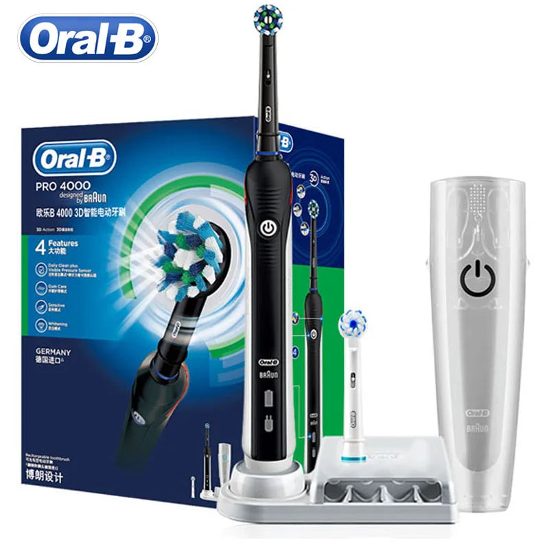Oral-B Pro 4000 Electric Toothbrush 3D Action 4 Modes