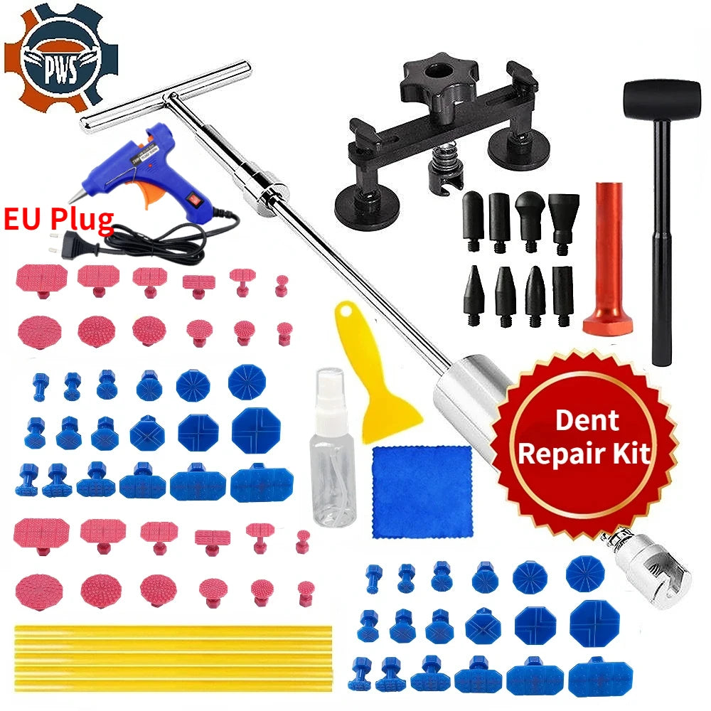 Paintless Car Dent Repair Kit – Glue Gun & Puller Tools