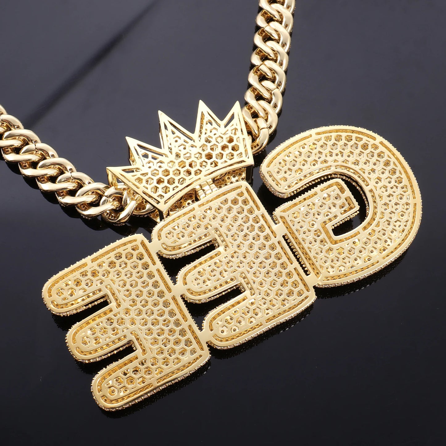 Pendant S925 Moissanite Crown Pendants Miami Rock Jewelry